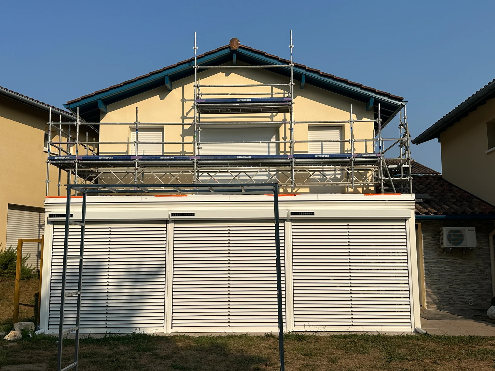 FDN Échafaudages — chantier de peinture de façade